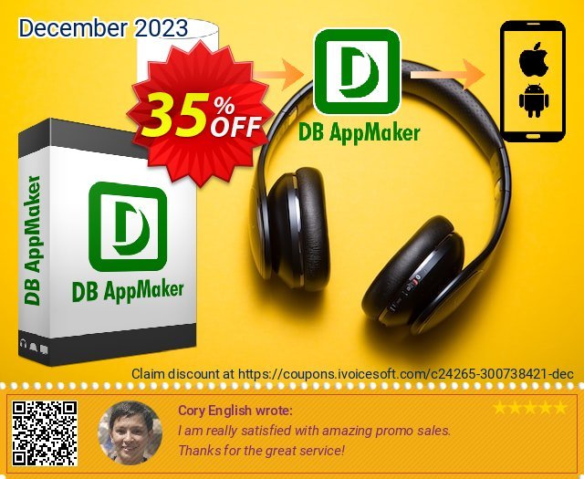 DB AppMaker discount 35% OFF, 2022 Oceans Month deals. Coupon code DB AppMaker