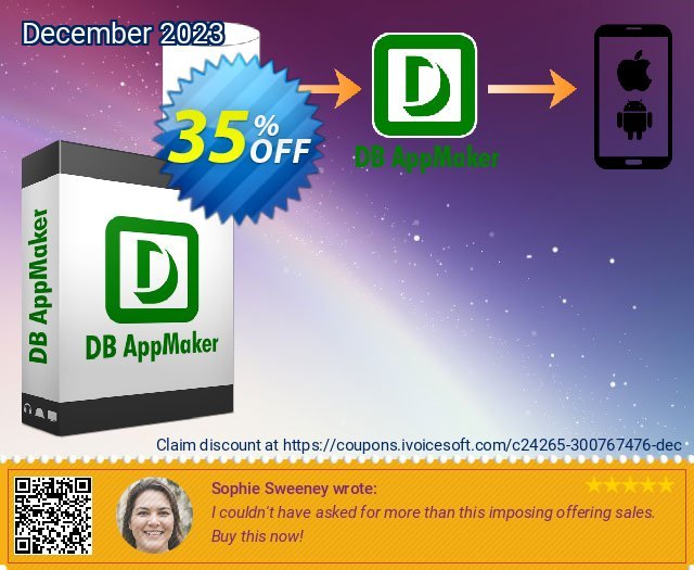 DB AppMaker UPGRADE discount 35% OFF, 2022 Oceans Month offering sales. Coupon code DB AppMaker UPGRADE