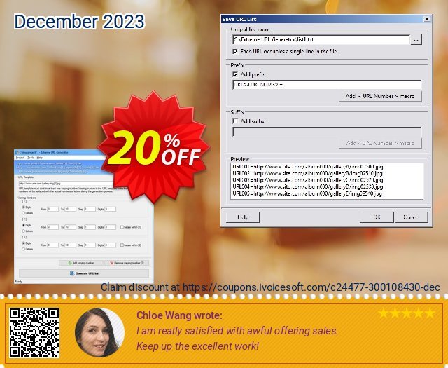 Extreme URL Generator discount 20% OFF, 2022 New Year offering discount. 20% OFF Extreme URL Generator, verified