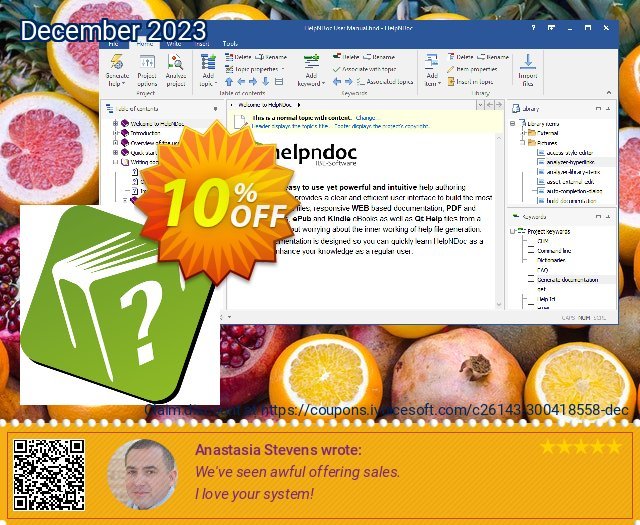 HelpNDoc Professional Edition (Site License) enak kupon Screenshot