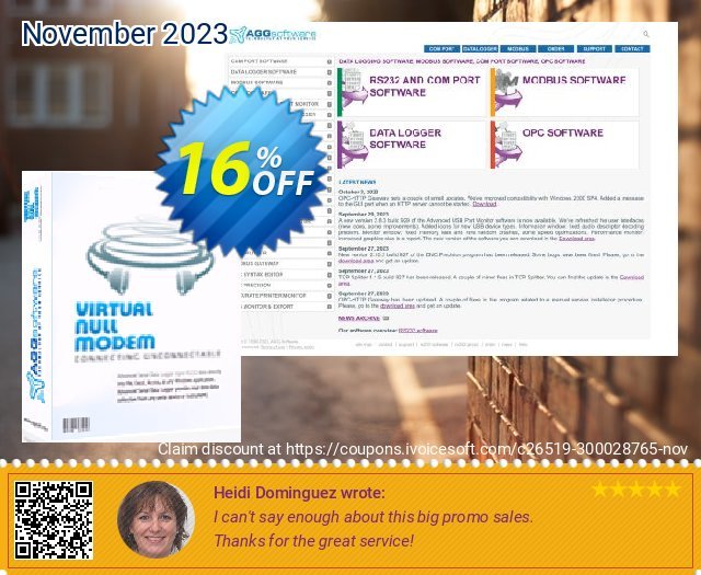 Aggsoft Virtual Null Modem discount 16% OFF, 2024 World Heritage Day sales. Promotion code Virtual Null Modem Standard