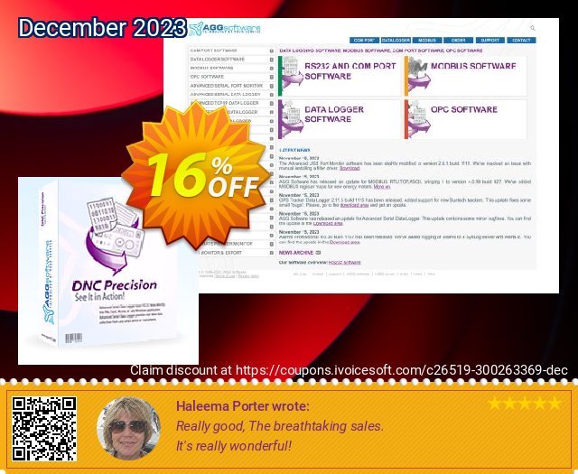 Aggsoft DNC Precision Enterprise faszinierende Rabatt Bildschirmfoto