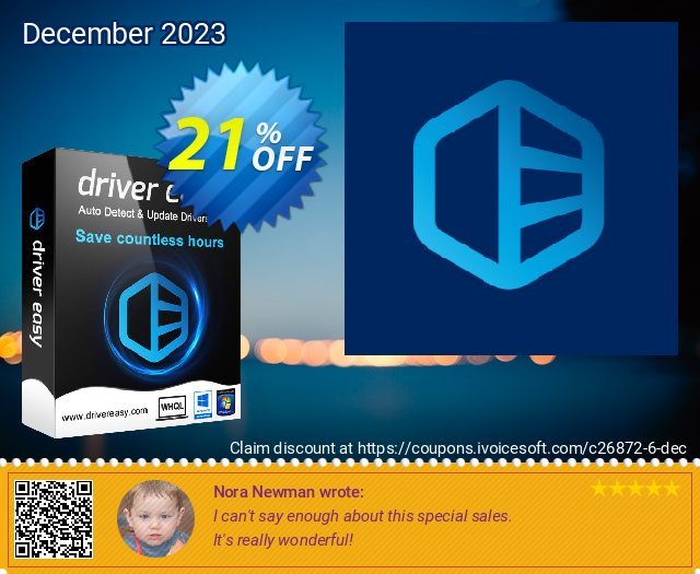 DriverEasy for 10 PC discount 21% OFF, 2022 National Savings Day discounts. Driver Easy 20% Coupon
