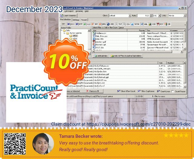 PractiCount and Invoice (Business Edition - CDROM Delivery Only) 独占 产品交易 软件截图