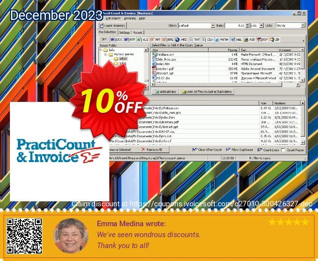 PractiCount and Invoice (Business Edition - World License) 优秀的 产品销售 软件截图