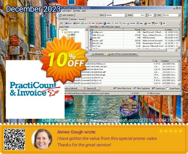PractiCount Toolbar Professional for MS Office (Upgrade License) mewah promo Screenshot