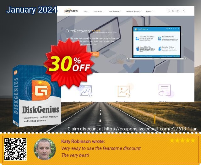 PartitionGuru discount 30% OFF, 2022 New Year's Day discount. 30%off P