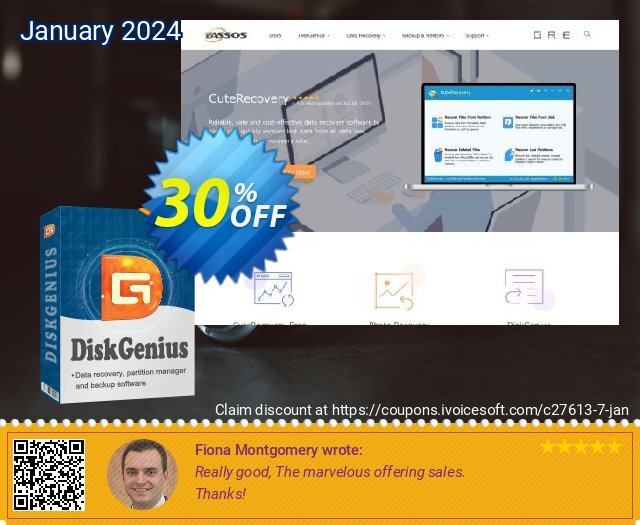 DiskGenius Standard discount 30% OFF, 2022 Emoji Day offering sales. 30%off P