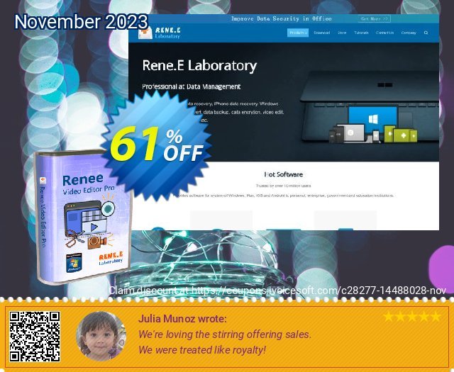 Renee Video Editor Pro discount 61% OFF, 2022 Back to School offering sales. Renee Video Editor Pro - 1 PC LifeTime Best discounts code 2022