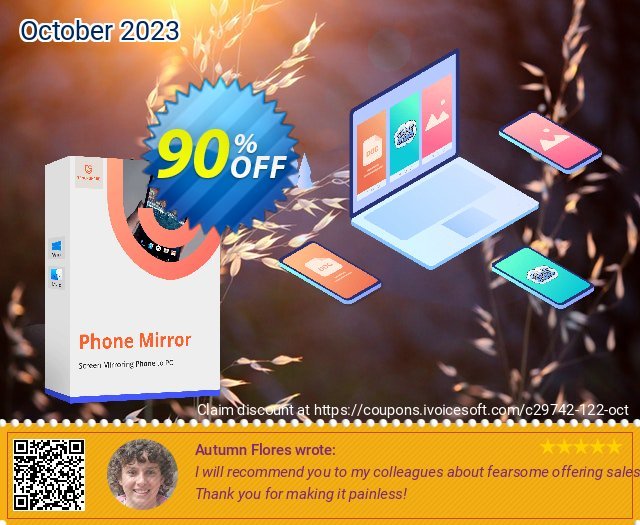 Tenorshare Phone Mirror (1 Year) discount 90% OFF, 2024 Easter Day promotions. 90% OFF Tenorshare Phone Mirror (1 Year), verified