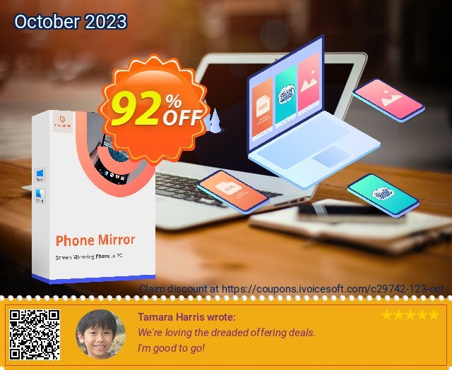 Tenorshare Phone Mirror for MAC beeindruckend Sale Aktionen Bildschirmfoto