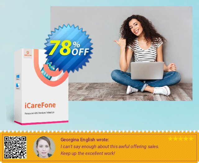 Tenorshare iCareFone discount 78% OFF, 2024 April Fools' Day offering sales. 78% OFF Tenorshare iCareFone, verified