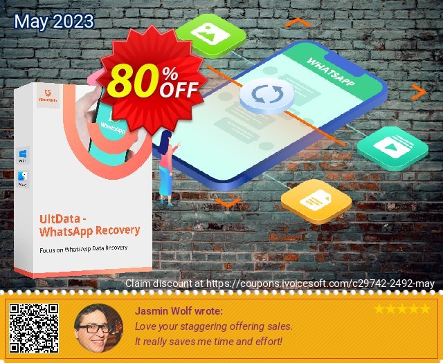 Tenorshare UltData WhatsApp Recovery for MAC (1 Year) 80% OFF
