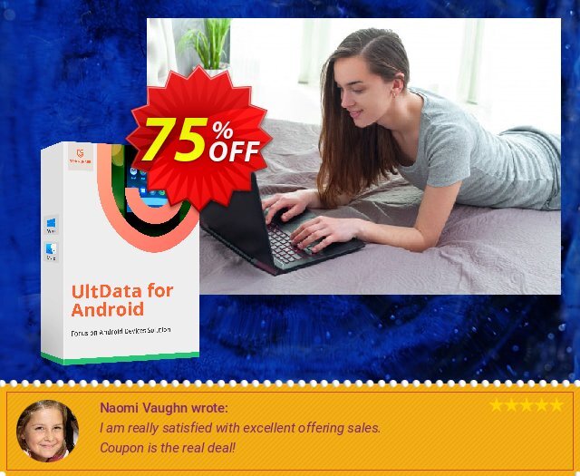 Tenorshare UltData for Android discount 75% OFF, 2024 Easter Day offering sales. 75% OFF Tenorshare UltData for Android, verified