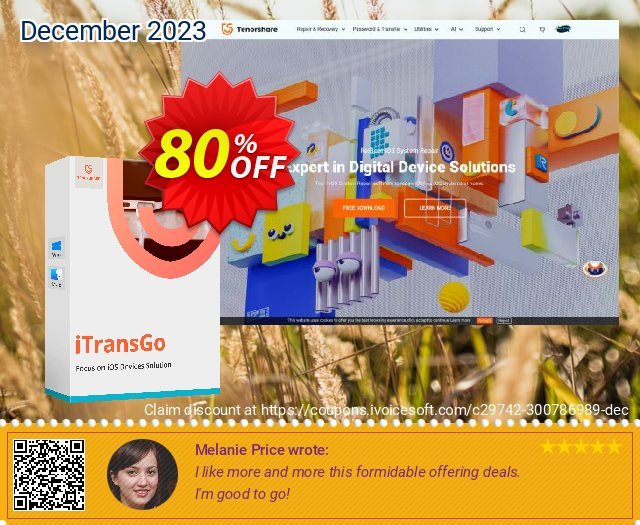 Tenorshare iTransGo (Unlimited Devices) 80% OFF