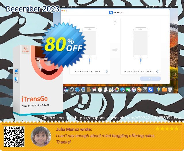 Tenorshare iTransGo for Mac (Unlimited Devices) discount 63% OFF, 2023 Library Lovers Month promotions. discount