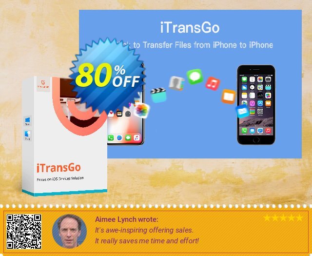 Tenorshare iTransGo discount 80% OFF