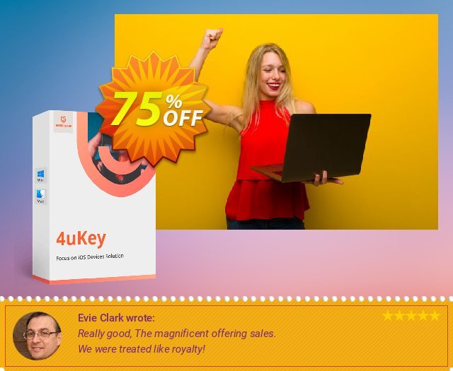 Tenorshare 4uKey for Mac discount 75% OFF, 2024 Resurrection Sunday offering sales. 75% OFF Tenorshare 4uKey for Mac, verified