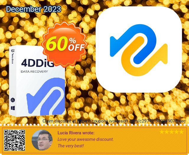 Tenorshare 4DDiG Windows Data Recovery (Lifetime License) discount 60% OFF, 2022 British Columbia Day promotions. 60% OFF Tenorshare 4DDiG Windows Data Recovery (Lifetime License), verified