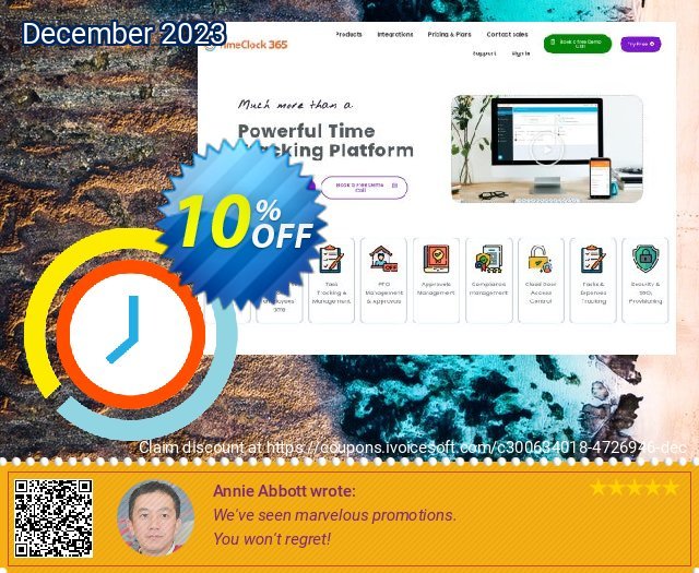 Timeclock 365 BASIC discount 10% OFF, 2022 Oceans Month offering sales. Timeclock 365 BASIC - time and attendance online - Monthly Membership Special discount code 2022
