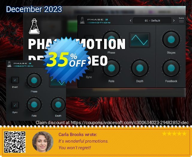 AudioThing Phase Motion 2 discount 35% OFF, 2022 Kissing Day offering sales. Summer Sale 2022