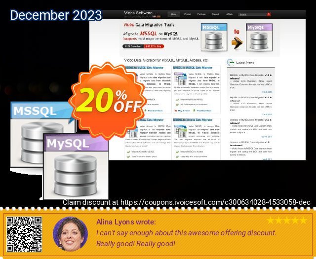 Viobo MSSQL to MySQL Data Migrator Business wunderschön Außendienst-Promotions Bildschirmfoto