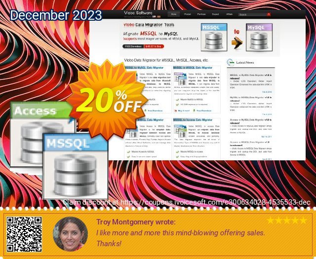Viobo Access to MSSQL Data Migrator Pro fantastisch Promotionsangebot Bildschirmfoto
