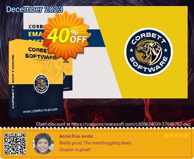 Corbett Backup & Restore Wizard Business geniale Sale Aktionen Bildschirmfoto