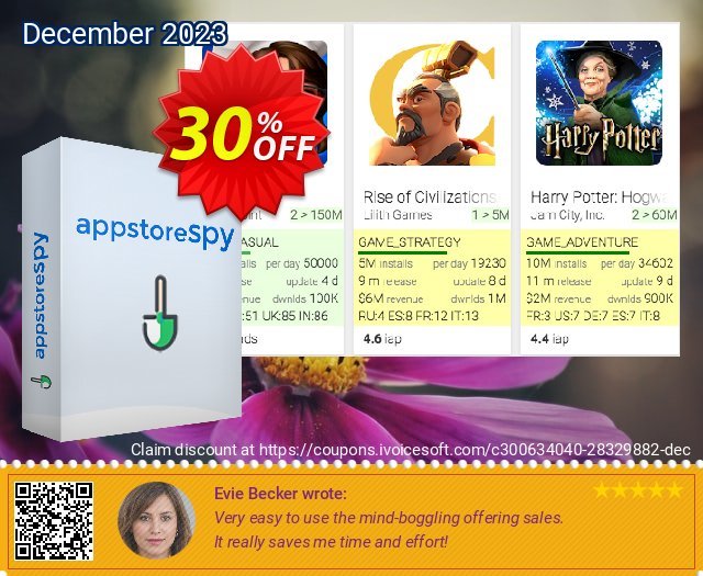 AppstoreSpy Subscription to PRO discount 30% OFF, 2022 Memorial Day discount. BLACKFRIDAY