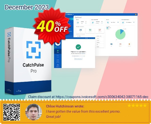 CatchPulse - 12 Device (1 Year) discount 40% OFF, 2024 Good Friday promotions. CatchPulse - 12 Device (1 Year) Formidable promo code 2024