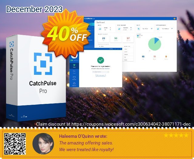 CatchPulse - 18 Device (1 Year) discount 40% OFF, 2024 April Fools' Day offering deals. CatchPulse - 18 Device (1 Year) Awful discount code 2024