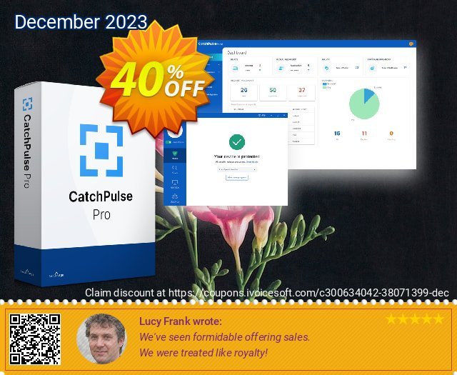 CatchPulse - 19 Device (3 Year) discount 40% OFF, 2024 Spring offering deals. CatchPulse - 19 Device (3 Year) Marvelous sales code 2024