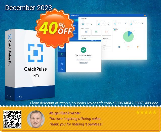 CatchPulse Pro - 15 Device (3 Year) discount 40% OFF, 2024 World Backup Day offering sales. CatchPulse Pro - 15 Device (3 Year) Exclusive discount code 2024