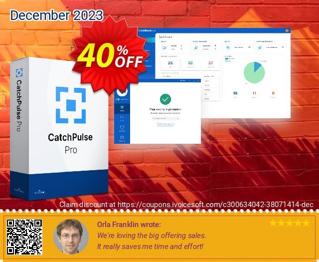 CatchPulse Pro - 20 Device (3 Year) discount 40% OFF, 2024 World Backup Day deals. CatchPulse Pro - 20 Device (3 Year) Staggering deals code 2024
