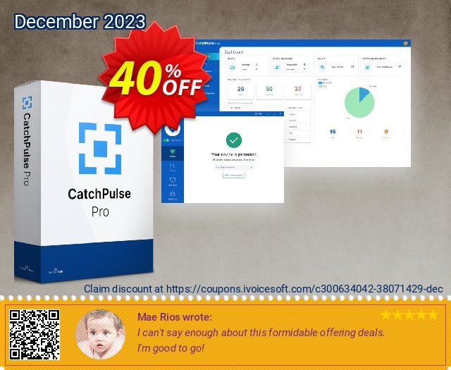 CatchPulse Pro - 1 Device (1 Year) discount 40% OFF, 2024 Spring discounts. CatchPulse Pro - 1 Device (1 Year) Big offer code 2024