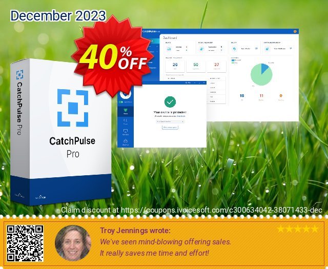 CatchPulse Pro - 12 Device (1 Year) discount 40% OFF, 2024 Resurrection Sunday offer. CatchPulse Pro - 12 Device (1 Year) Awesome promotions code 2024