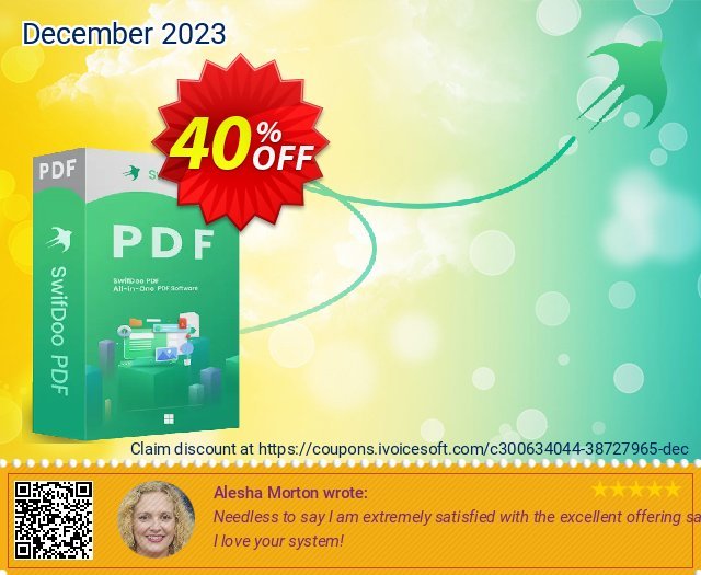 SwifDoo PDF Annual discount 40% OFF, 2024 Labour Day offering sales. SwifDoo PDF Annual Awesome promo code 2024