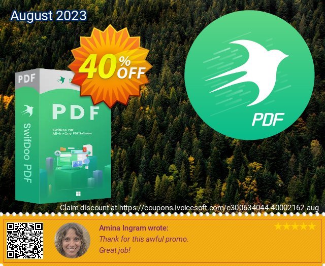 SwifDoo PDF Perpetual discount 40% OFF, 2024 World Press Freedom Day offering sales. 20% OFF SwifDoo PDF Perpetual, verified