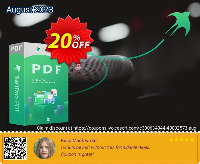 SwifDoo PDF Quarterly atemberaubend Nachlass Bildschirmfoto
