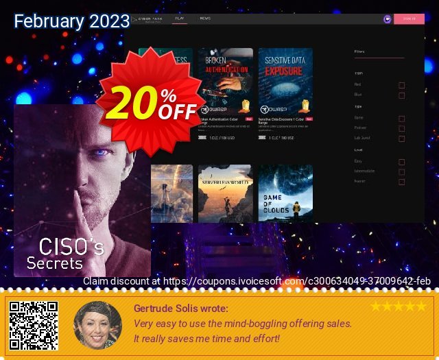 CISO's Secret Podcast discount 20% OFF, 2024 Easter Day offering sales. CISO's Secret Podcast Fearsome deals code 2024