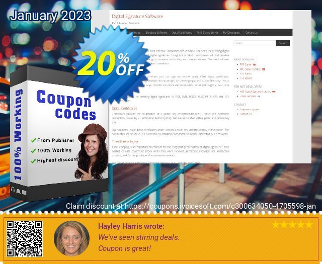 Digital Signature Library - Full License discount 20% OFF, 2024 Resurrection Sunday offering discount. Digital Signature Library - Full License Stirring deals code 2024