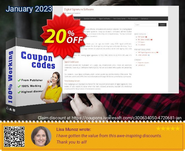 PDF Signer Server with custom Features discount 20% OFF, 2024 Working Day offer. PDF Signer Server with custom Features Wonderful promotions code 2024