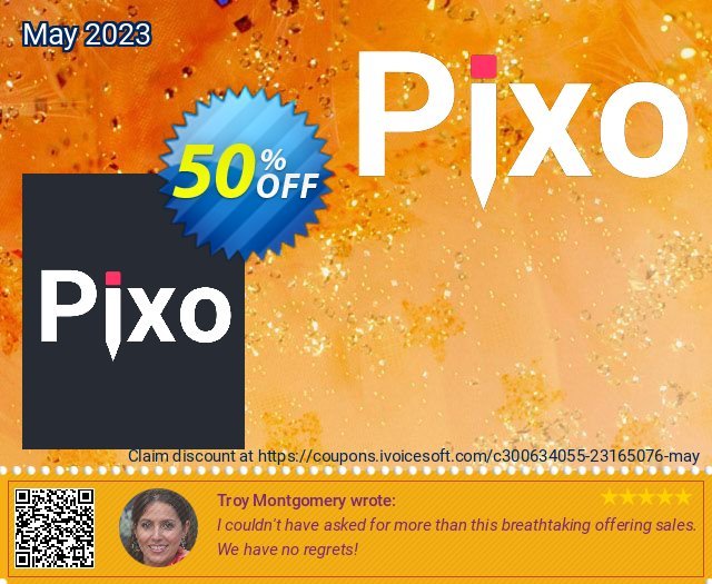 Pixo Premium Service: Medium package discount 50% OFF, 2023 Global Running Day offering sales. Christmas -50%