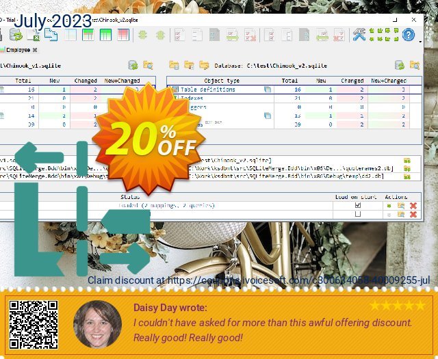 KS DB Merge Tools for SQLite Pro (multi-user license) discount 20% OFF, 2024 Labour Day offer. KS DB Merge Tools for SQLite Pro (multi-user license) Stunning promo code 2024