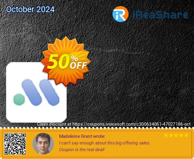 iReaShare Android Manager - 1 Month License(5 PCs) discount 50% OFF, 2024 ​Spooky Day offering sales. iReaShare Android Manager - 1 Month License(5 PCs) Amazing promo code 2024