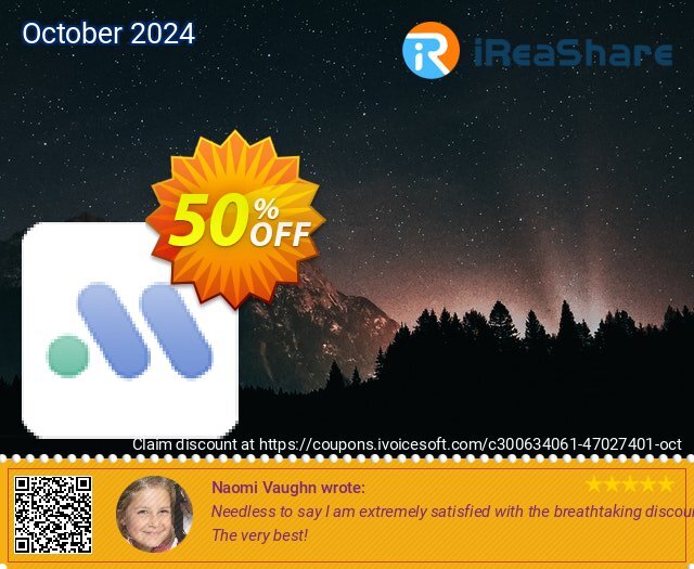 iReaShare Android Manager - 1 Year License(10 PCs) discount 50% OFF, 2024 Columbus Day discount. iReaShare Android Manager - 1 Year License(10 PCs) Wonderful offer code 2024