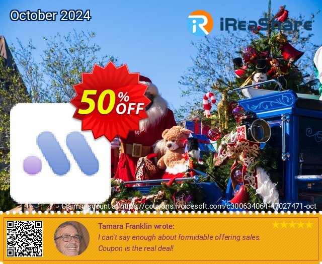 iReaShare iPhone Manager - 1 Month License(1 PC) discount 50% OFF, 2025 St. Patrick's Day offering sales. iReaShare iPhone Manager - 1 Month License(1 PC) Amazing offer code 2025