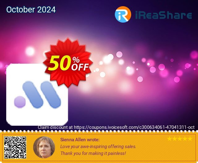 iReaShare iPhone Manager - 1 Month License(10 PCs) 可怕的 优惠券 软件截图