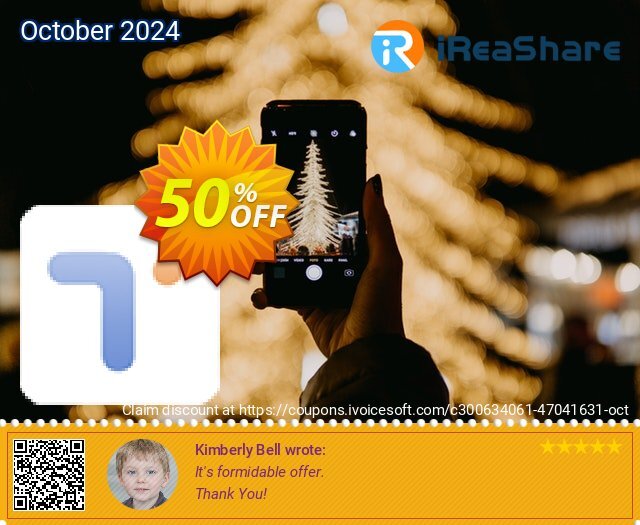 iReaShare Phone Transfer - 1 Month License(1 PC) discount 50% OFF, 2024 All Saints' Eve offer. iReaShare Phone Transfer - 1 Month License(1 PC) Super deals code 2024