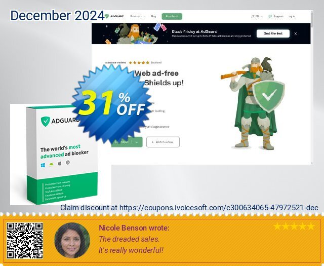 AdGuard Ad Blocker Personal (3 devices) 1 year menakuntukan penawaran Screenshot